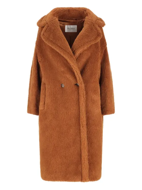 Max Mara camel hair-blend double-breasted coat