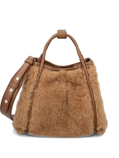 Max Mara Marine fur tote bag