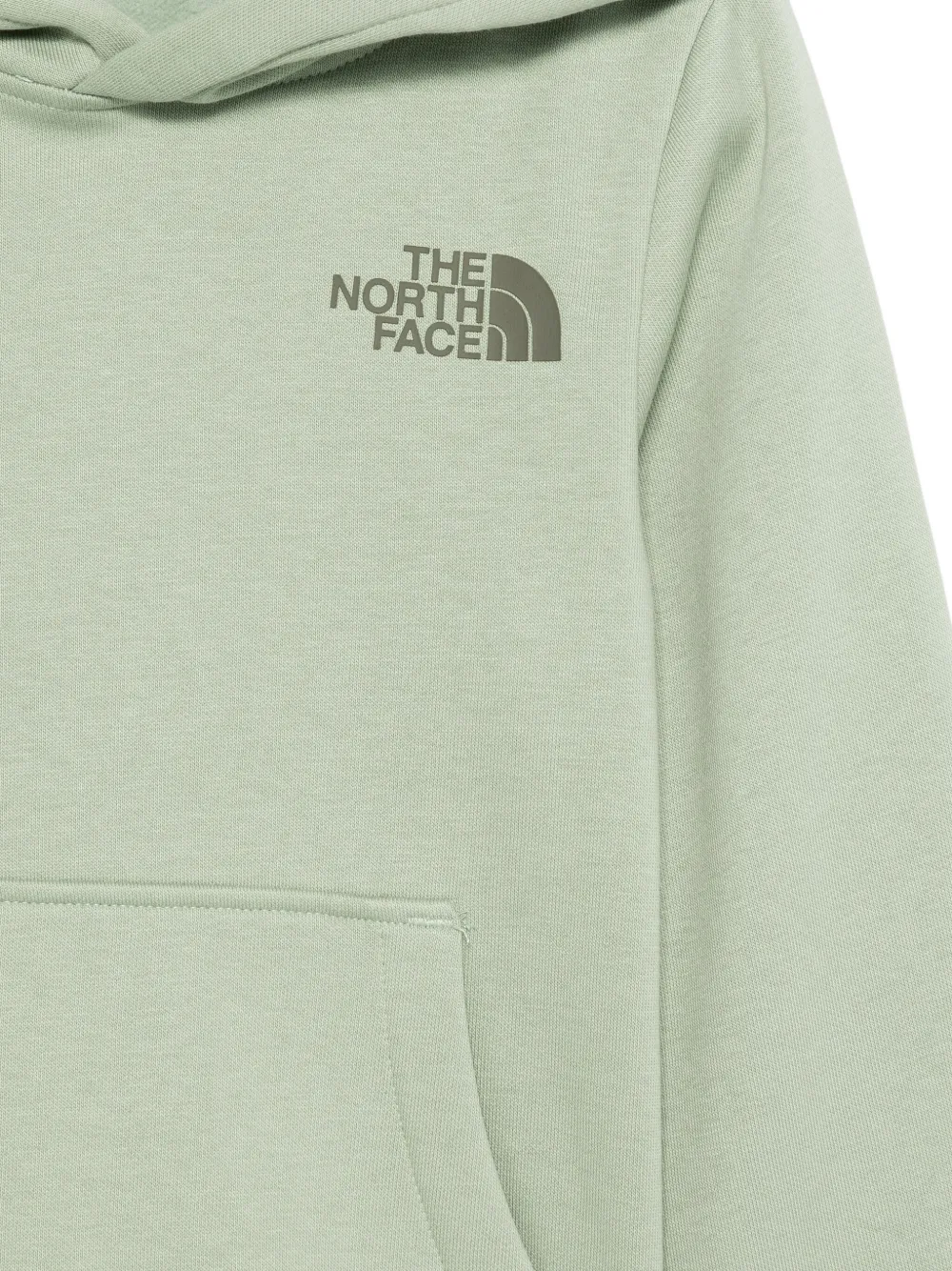 The North Face Kids Hoodie met logoprint Groen