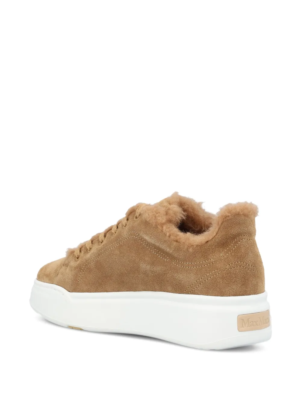 Max Mara Suède-leren sneakers Bruin