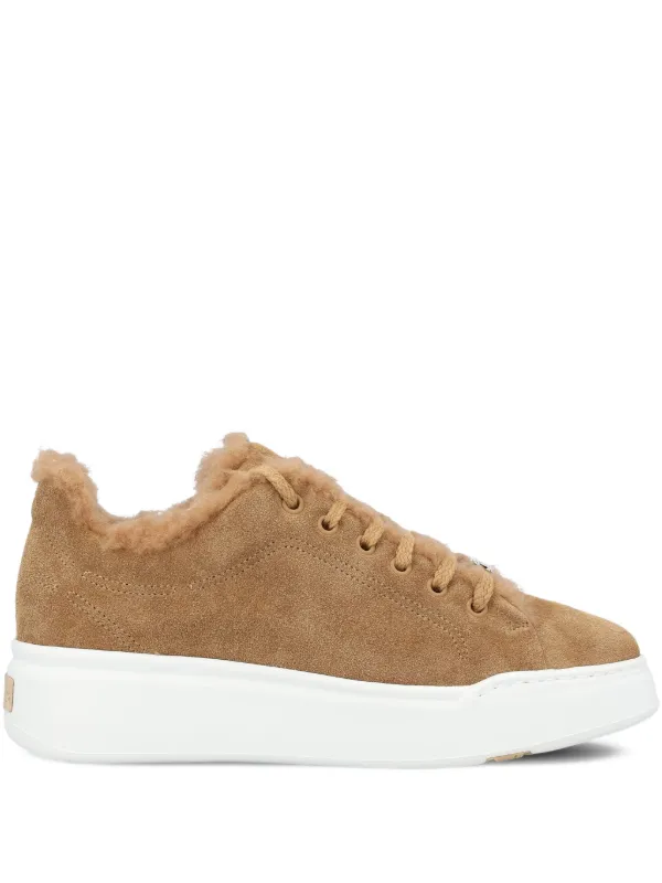 Max Mara スエード スニーカー | ブラウン | FARFETCH JP