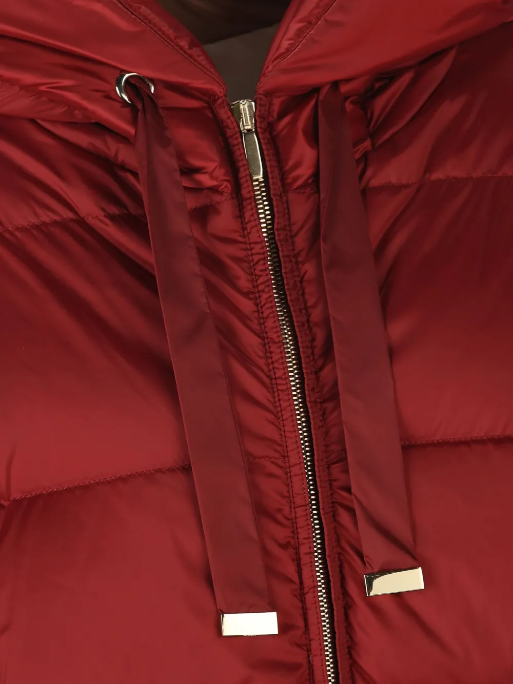 Max Mara FELICE donsjas met capuchon Rood