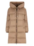 Max Mara padded hooded coat - Brown