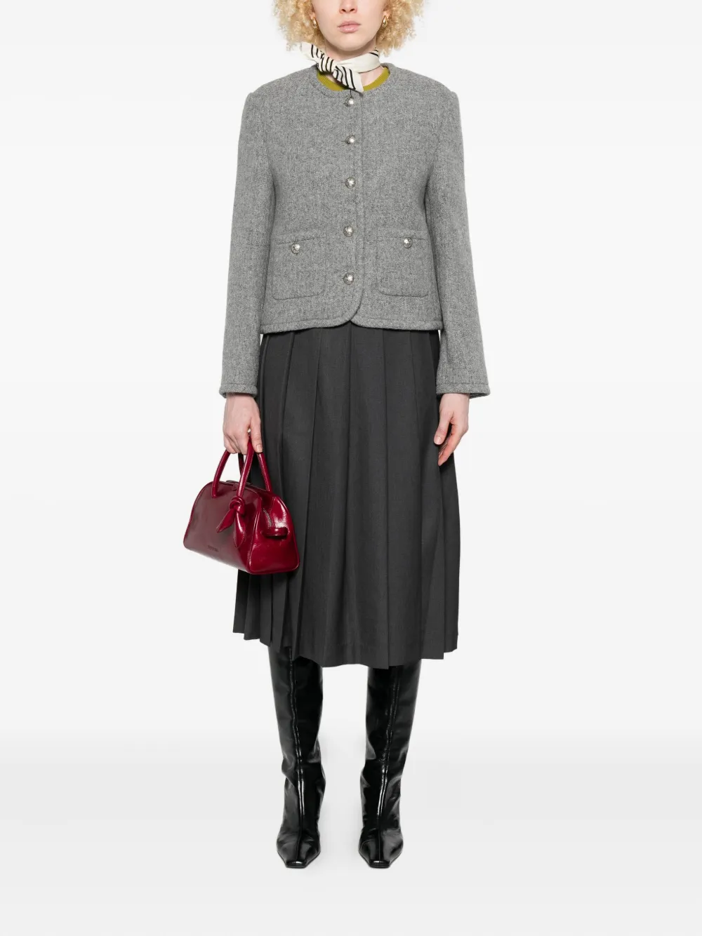 DUNST button-detailed patch-pocket jacket | Fitted Jackets | Image 2