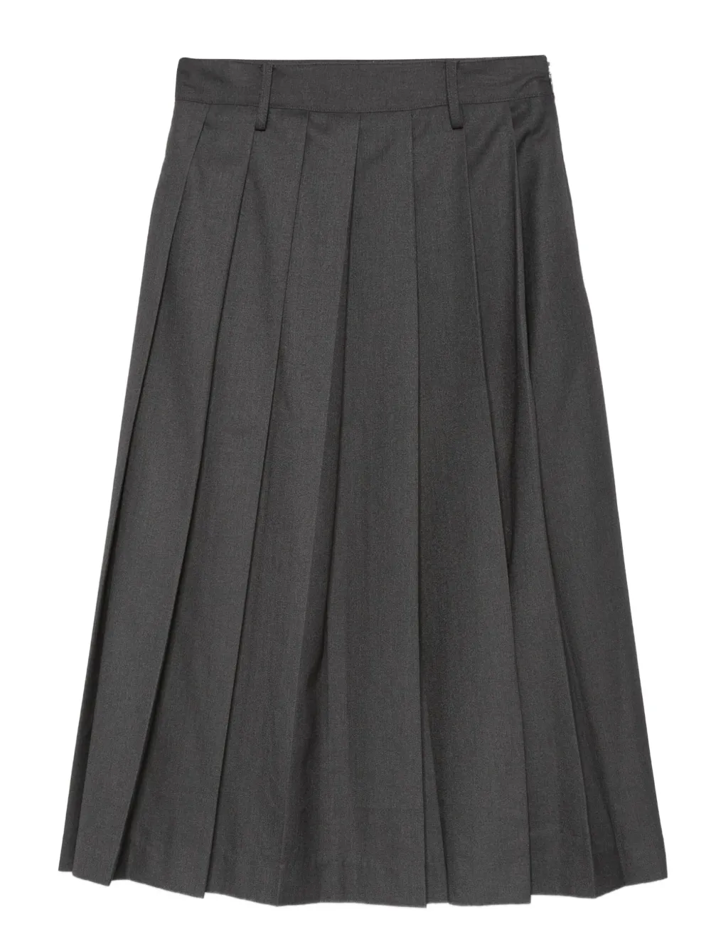 DUNST pleated midi skirt | Grey | Image 1