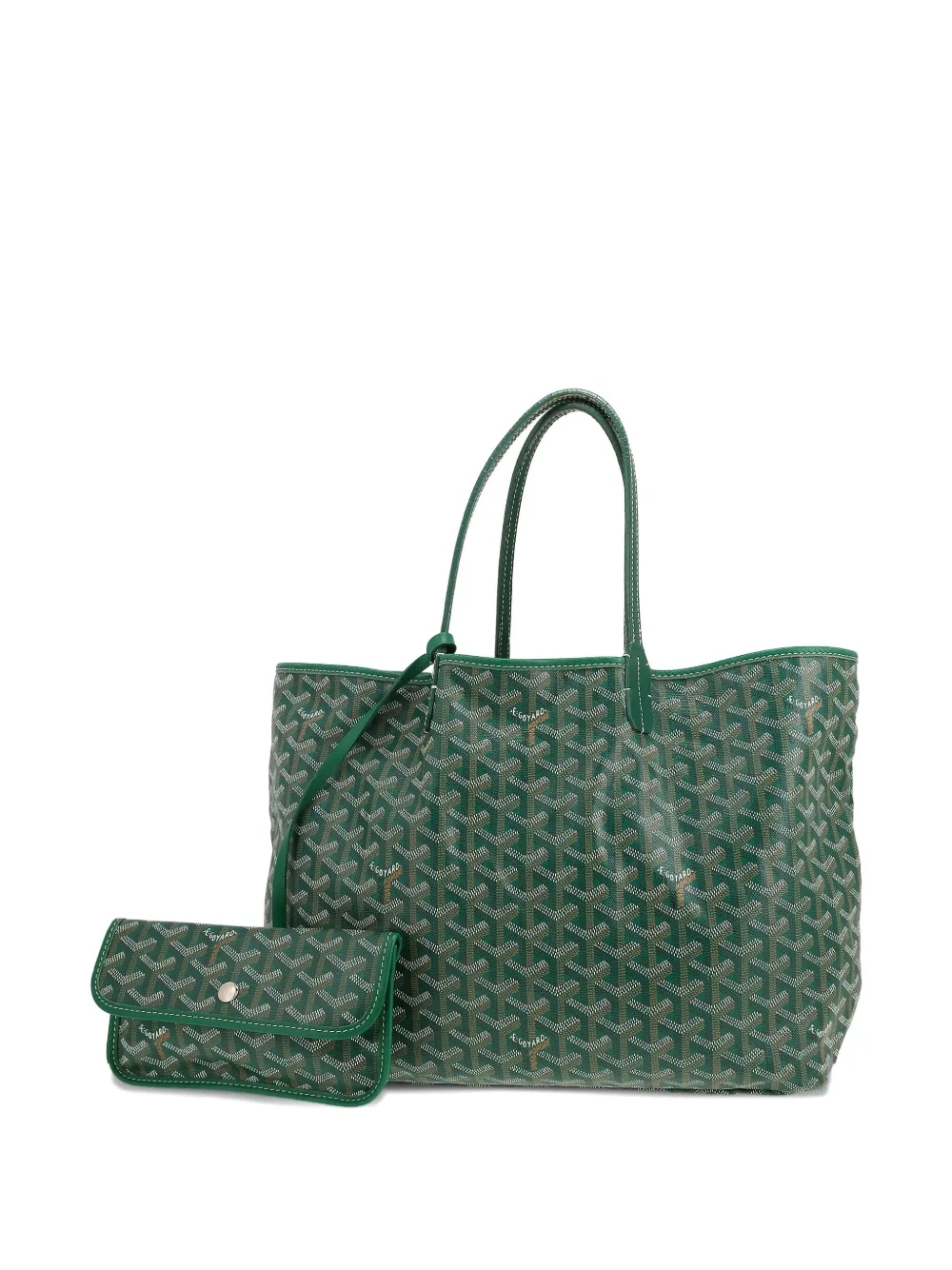Pre-owned Goyard 2014 Saint-louis Tote Bag In Green