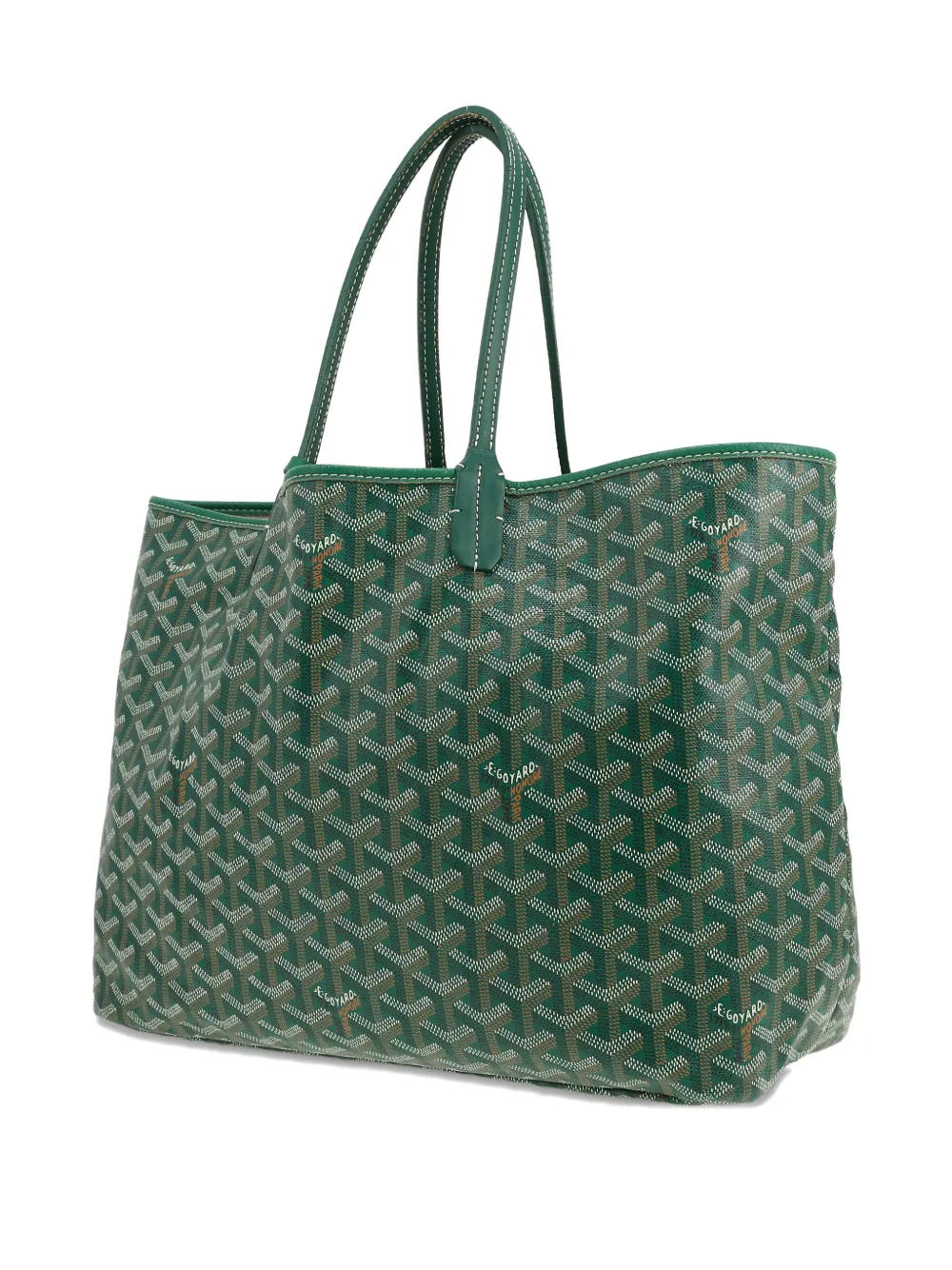 Pre-owned Goyard 2014 Saint-louis Tote Bag In Green