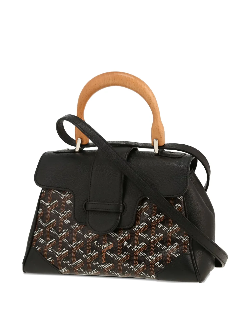 Goyard Pre-Owned 2020s mini Saigon tote bag | Black | Image 1