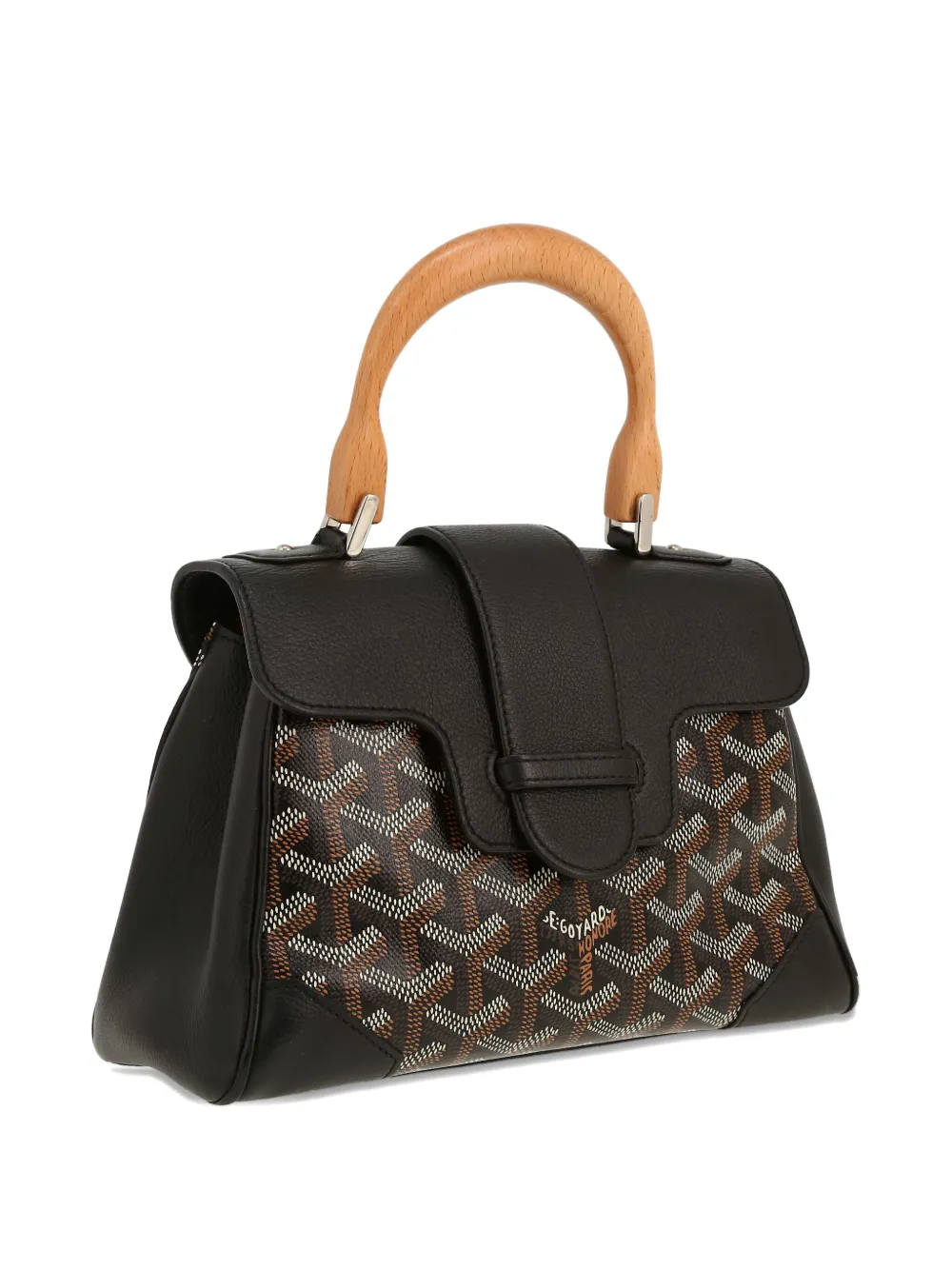Pre-owned Goyard 2020s Mini Saigon Tote Bag In Black