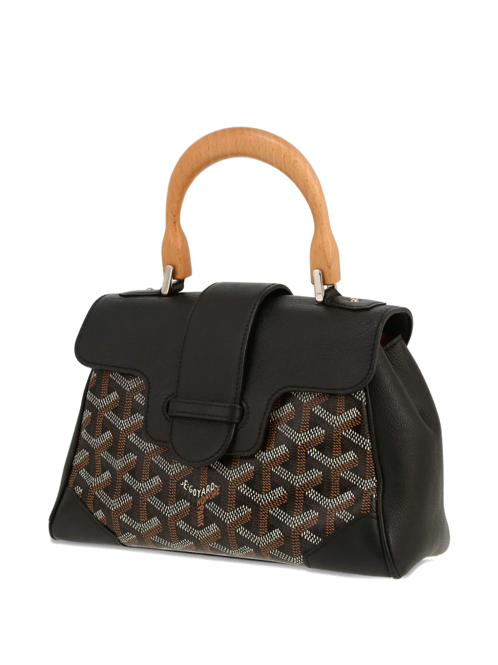 Pre-owned Goyard 2020s Mini Saigon Tote Bag In Black