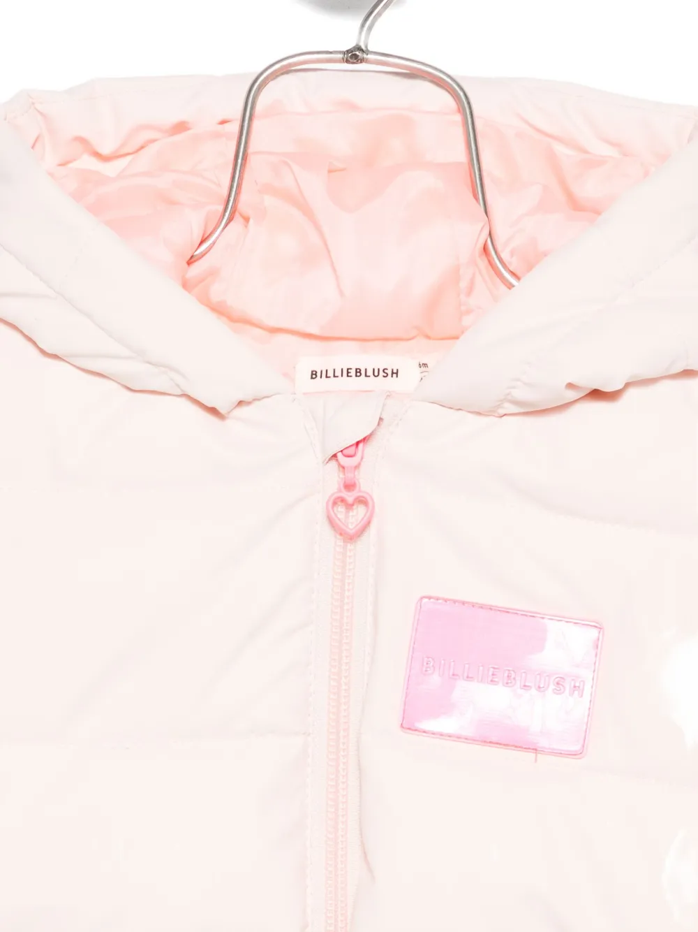 Billieblush Logo-patch Padded Jacket In Pink
