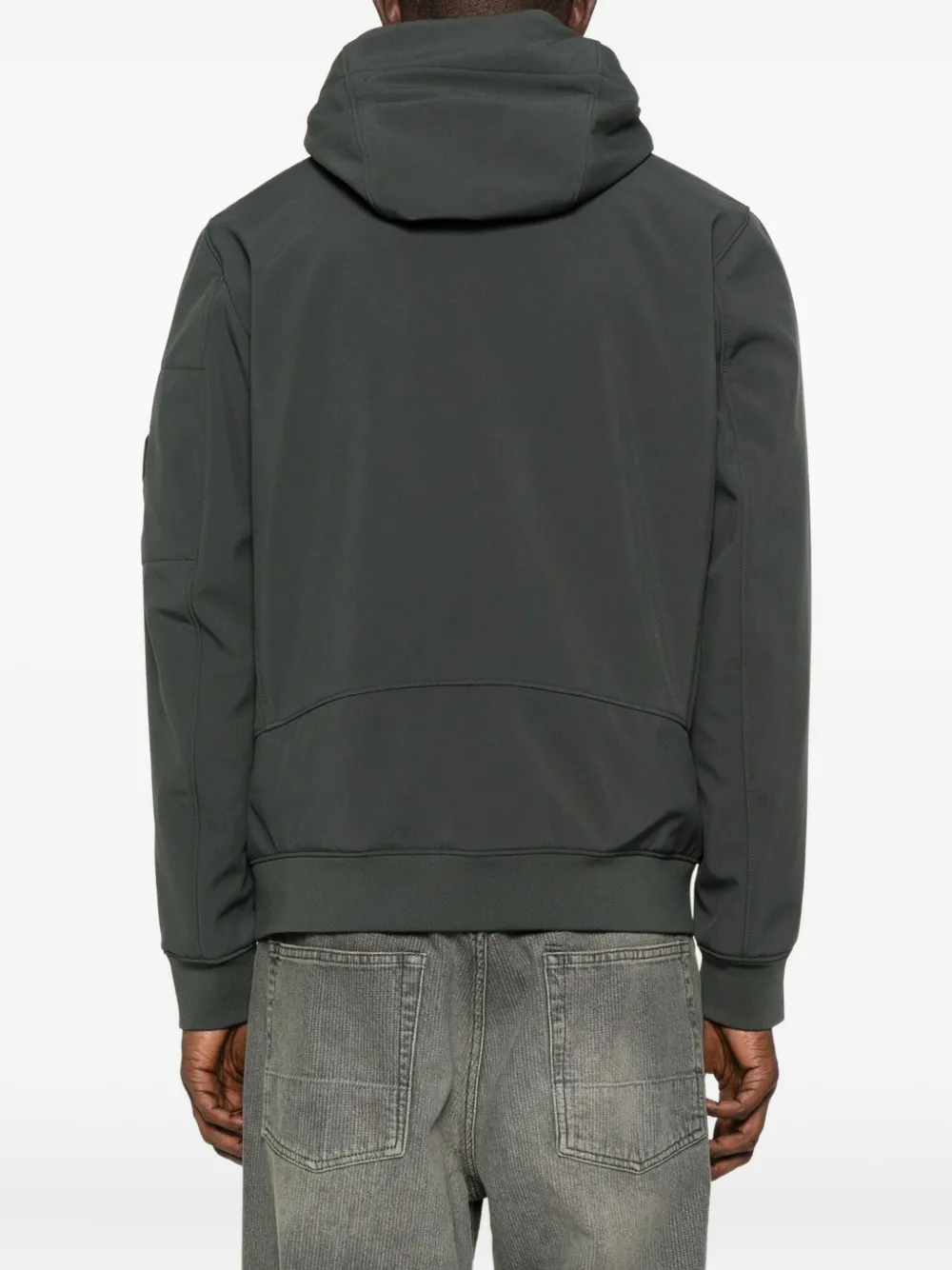 C.p. Company Hooded Zip-front Jacket In Green