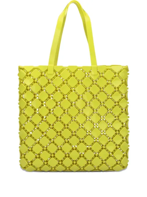 Melissa Mogu beaded tote bag