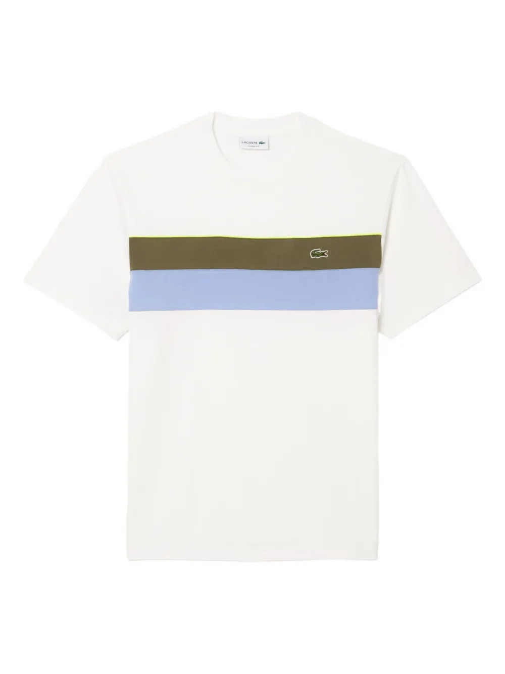 Lacoste panelled crew-neck T-shirt - ホワイト Lacoste panelled crew-neck T-shirt - ホワイト
