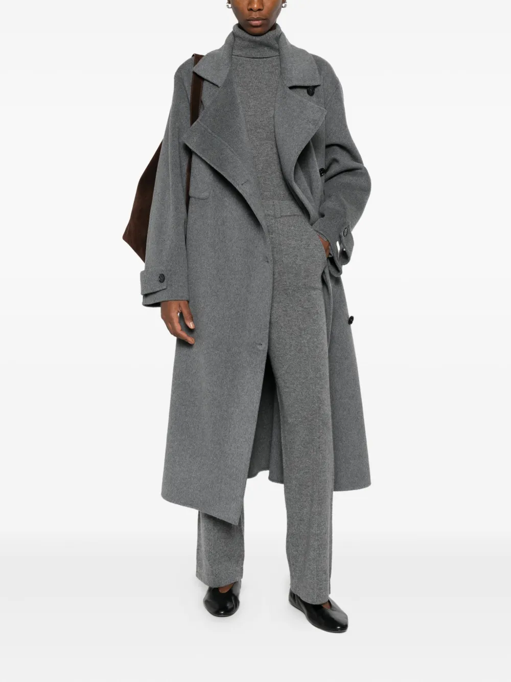 Glox belted patch-pocket coat | Double Breasted & Peacoats | Image 2