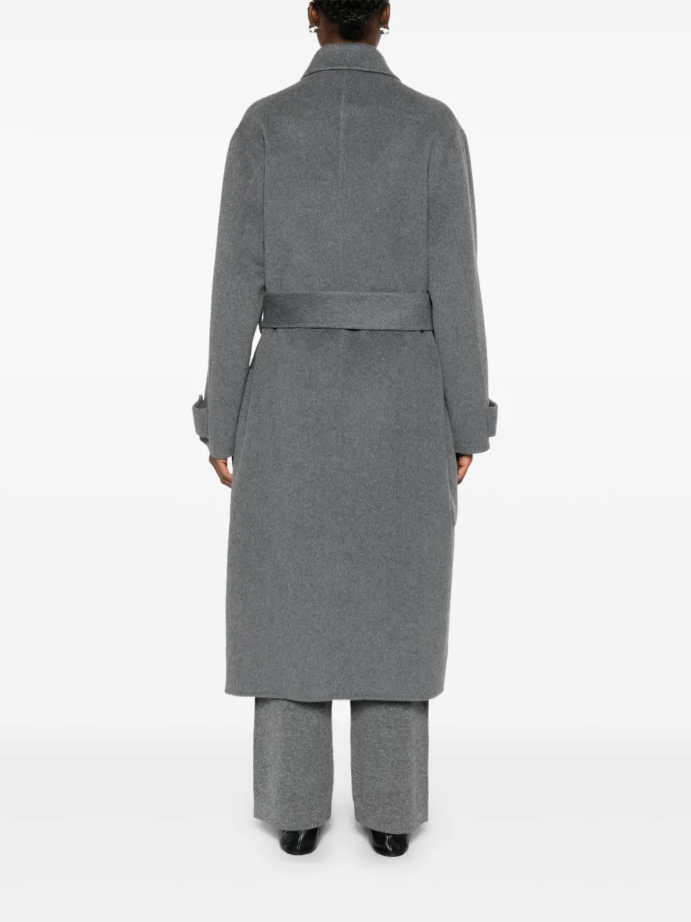 Belted Patch-Pocket Coat
