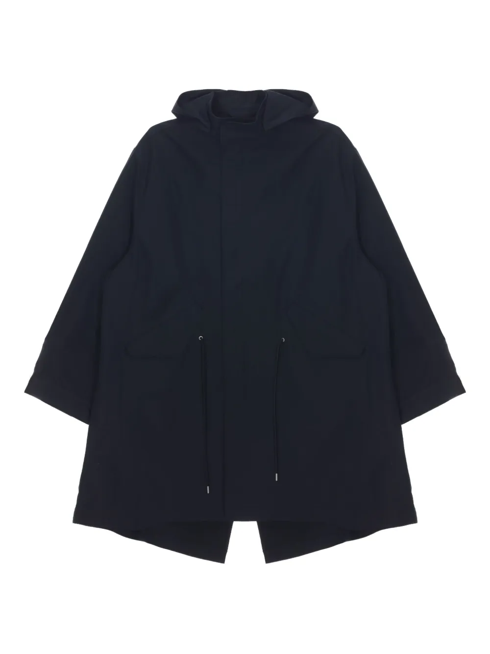 Studio Nicholson Mobi 抽绳连帽派克大衣 | 黑色 | Image 1