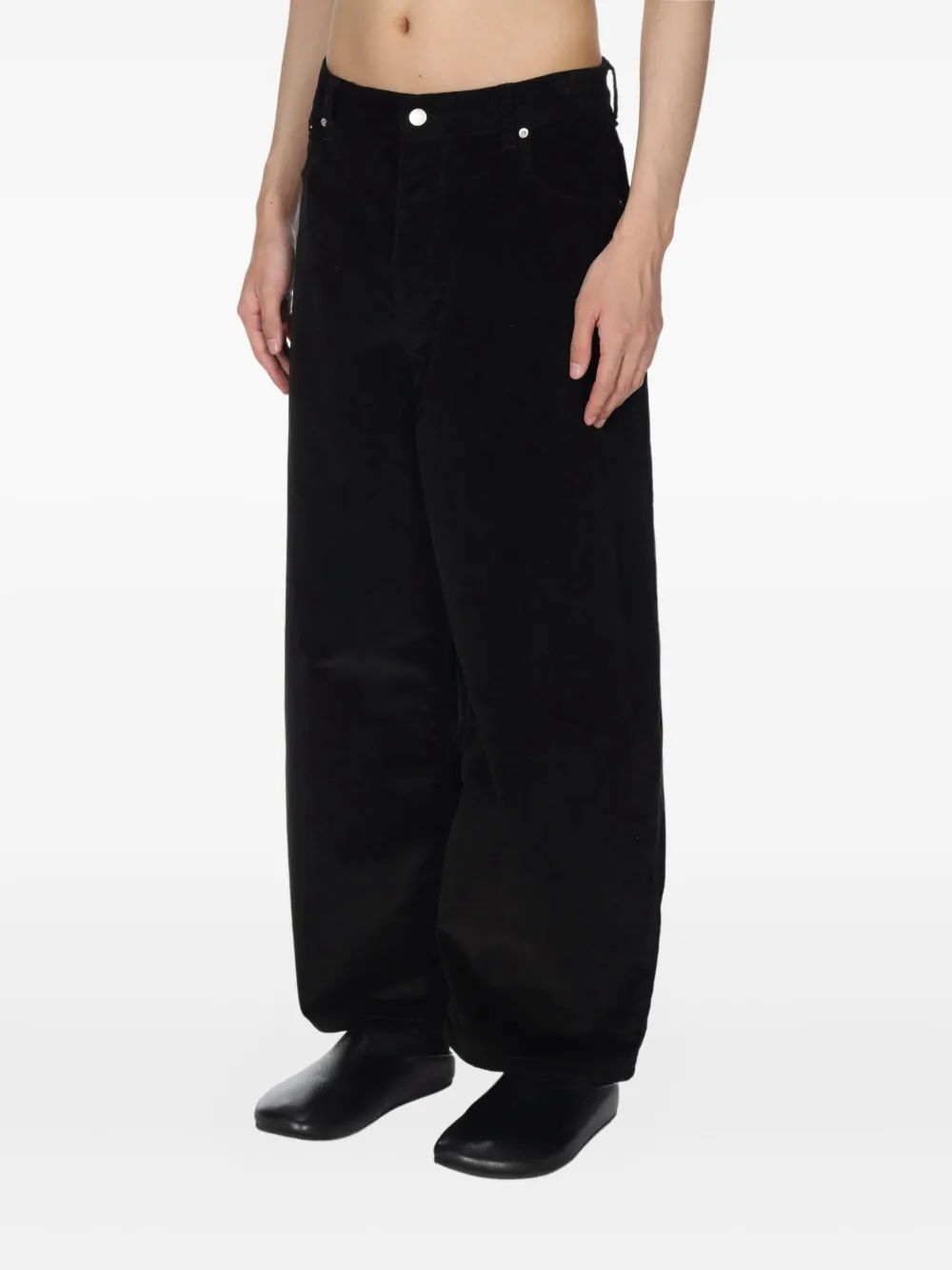 Studio Nicholson Paolo Corduroy Trousers In Black