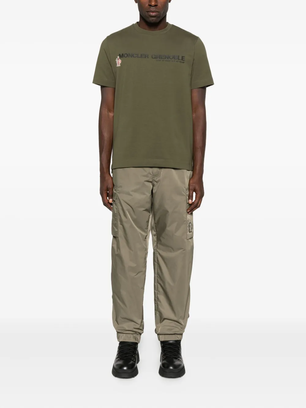 Moncler Grenoble logo-print T-shirt - Groen