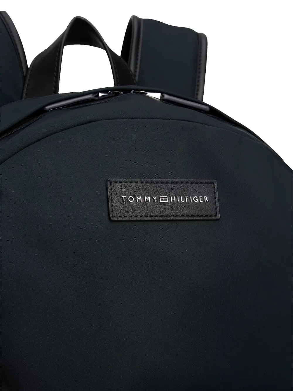 Tommy Hilfiger Logo-patch Backpack In Black