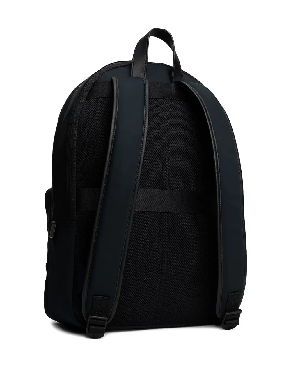 Tommy Hilfiger Logo-patch Backpack In Black
