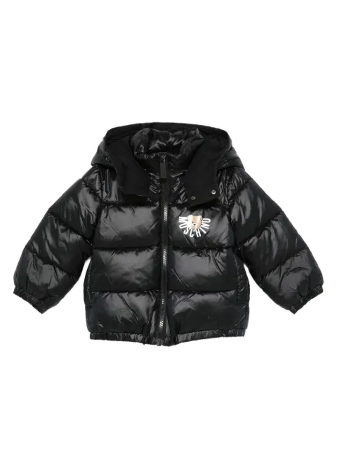 Moschino Kids hooded padded jacket
