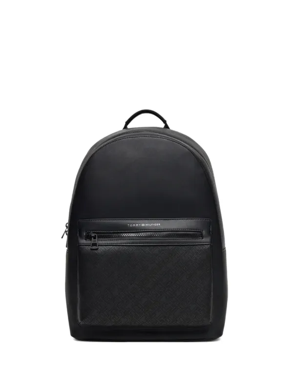 black tommy hilfiger mini backpack Tommy Jeans Logo Corporate AU00185-901 APLAZE have accessory for gentlemen who value style and functionality Tommy Hilfiger Mens Essential Backpack