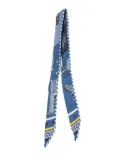 Hermès Pre-Owned 2010-2025 Candy Doll Twilly Silk Scarf scarves - Blue