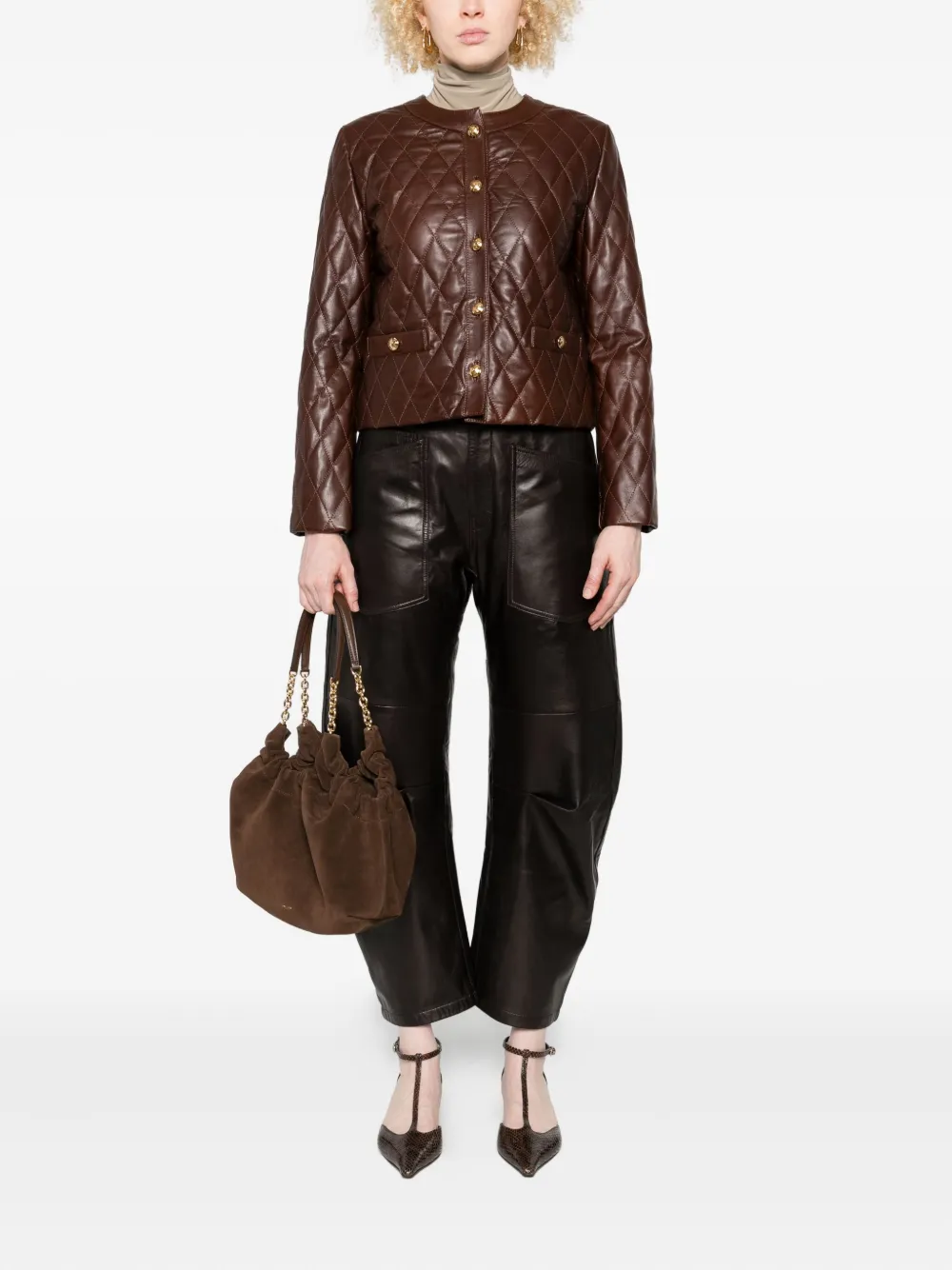 Nili Lotan quilted leather jacket | Leather Jackets | Image 2