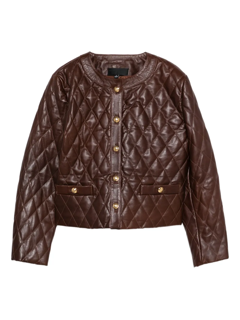 Nili Lotan quilted leather jacket | Red | Image 1