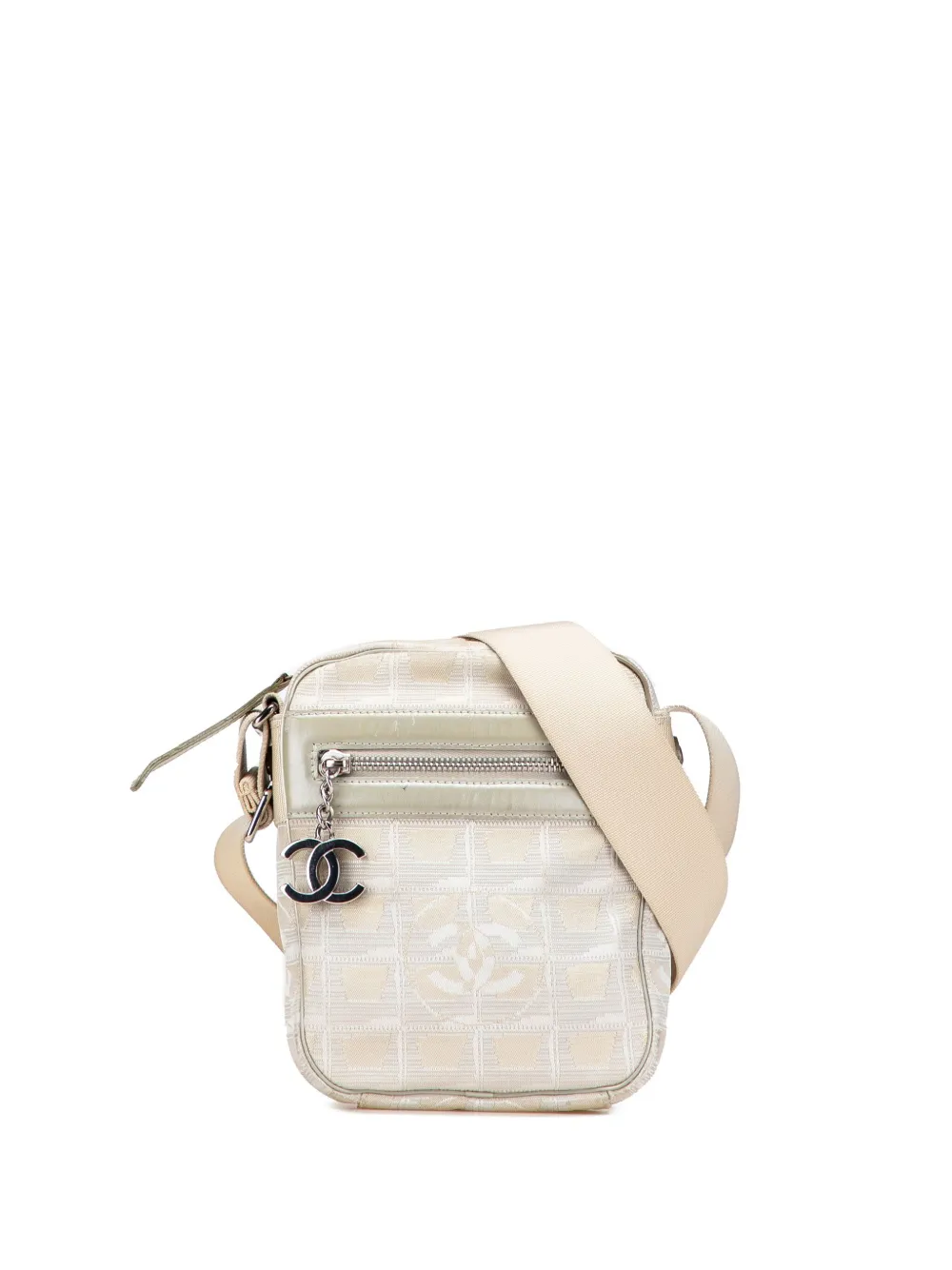 CHANEL Pre-Owned 2005-2006 ニュートラベル ライン ナイロン ショルダーバッグ - ブラウン CHANEL Pre-Owned 2005-2006 ニュートラベル ライン ナイロン ショルダーバッグ - ブラウン