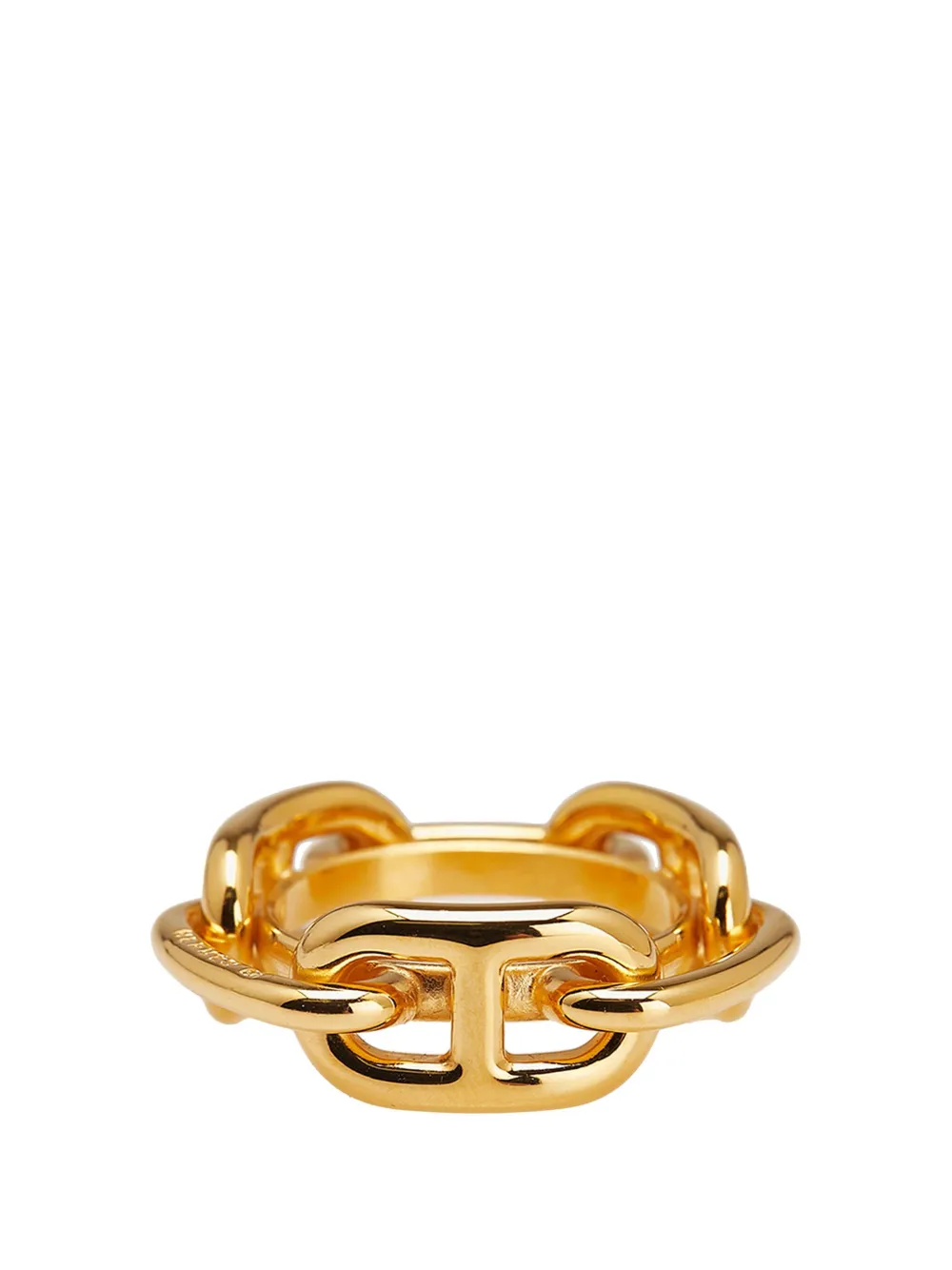 Hermès Pre-Owned 2000-2020 Gold Plated Chaine d'Ancre Ring scarf rings | Gold | Image 1