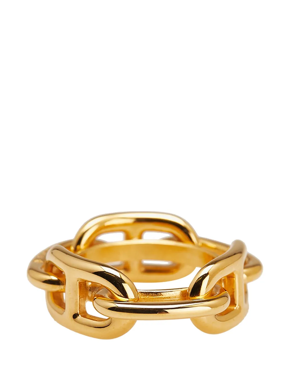 Hermès Pre-Owned 2000-2020 Gold Plated Chaine d'Ancre Ring scarf rings | Image 2