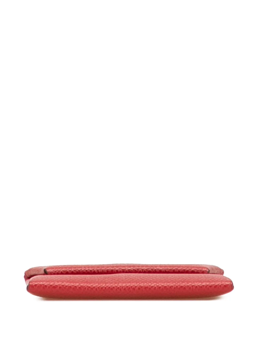 Pre-owned Hermes 2024 Epsom Bastia Coin Pouch In Red