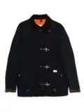 Fay corduroy-collar jacket - Blue