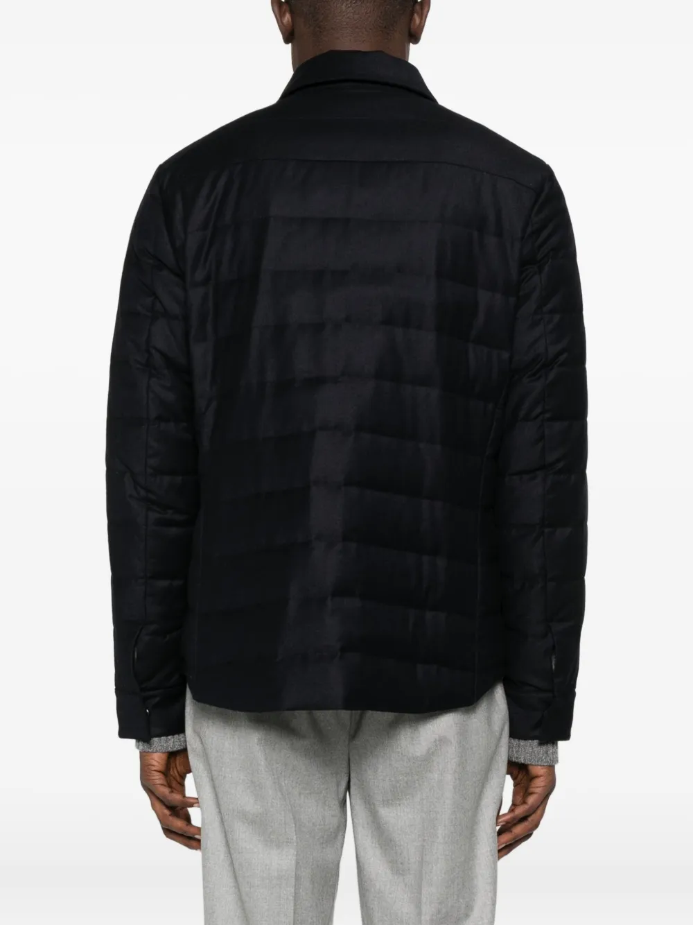 Montecore Quilted Flap-pocket Jacket In Black