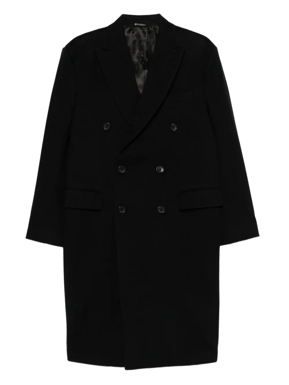 Reveres 1949 double-breasted wool coat | Black | Image 1