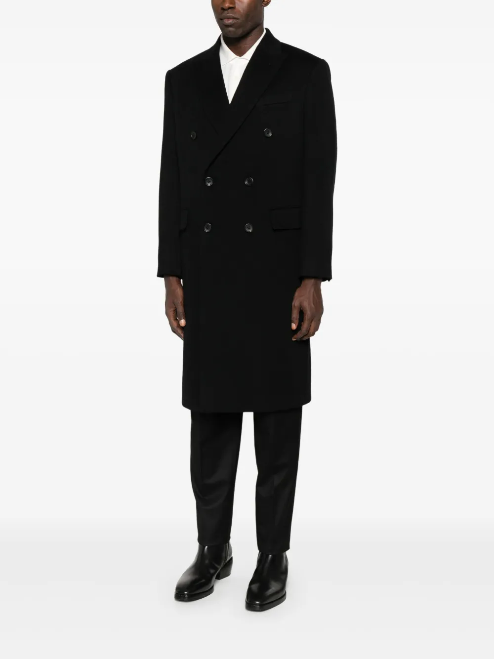 Reveres 1949 double-breasted Wool Coat | Black | FARFETCH ZA
