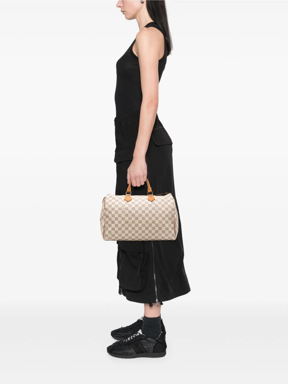 Louis Vuitton Pre-Owned 2008 Damier Azur Speedy 35 boston bag | Pre-Owned | Image 2