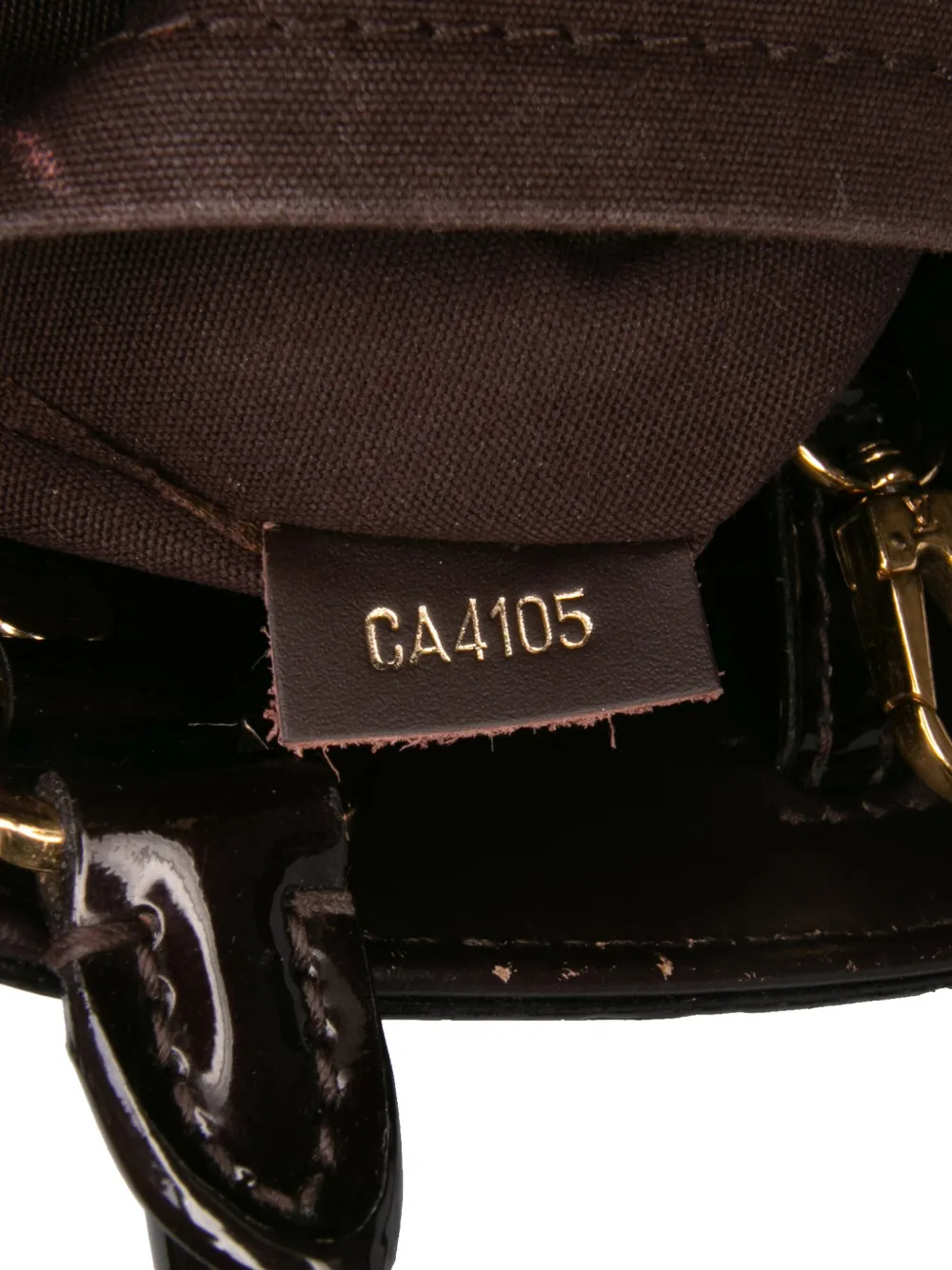 Pre-owned Louis Vuitton 2015 Monogram Vernis Montaigne Bb Satchel In Purple