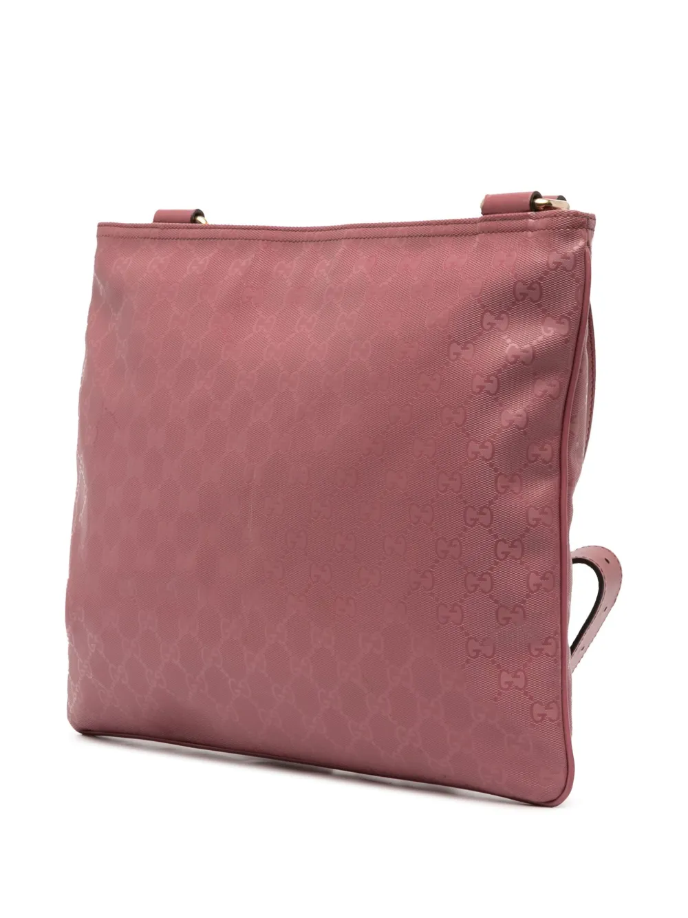 Pre-owned Gucci 2016-2025 Gg Imprime Crossbody Bag In Pink