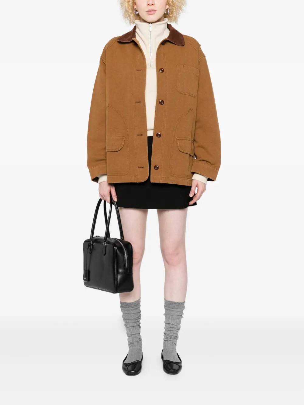 DUNST A-line mini skirt - Zwart