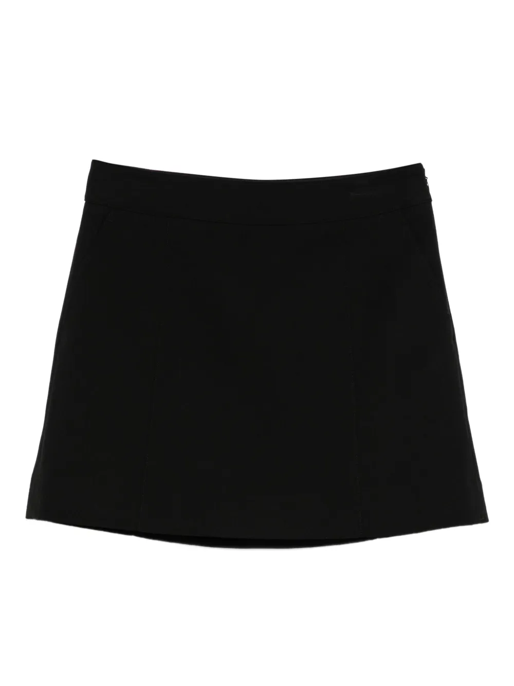 DUNST A-line mini skirt - ブラック DUNST A-line mini skirt - ブラック