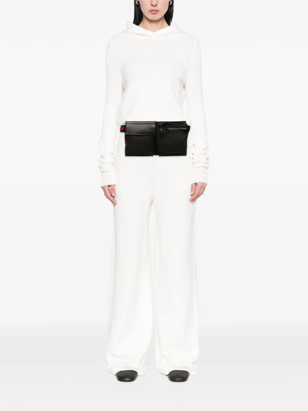 Gucci Pre-Owned 2016-2025 GG Canvas Web Double Pocket belt bag | Pre-Owned | Image 2