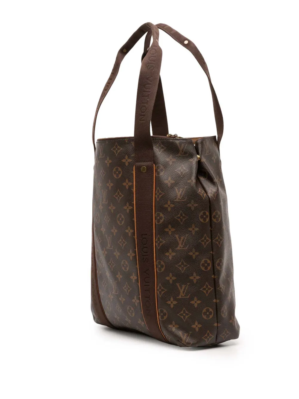 Pre-owned Louis Vuitton 2008 Monogram Cabas Beaubourg Tote Bag In Brown