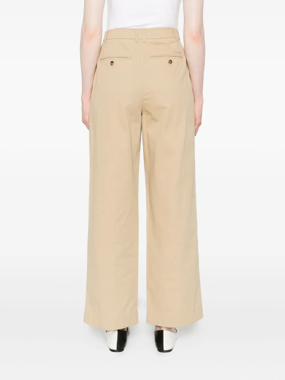 Dunst Pleated-front Trousers In Neutral