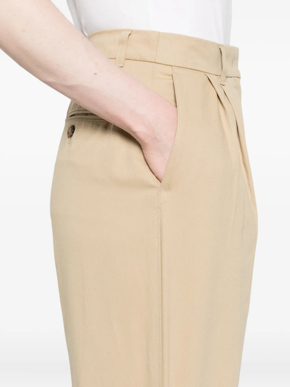 Dunst Pleated-front Trousers In Neutral