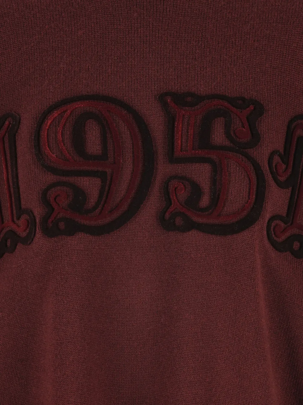 Max Mara Burgundy Wool Blend Fido Sweater In Brown