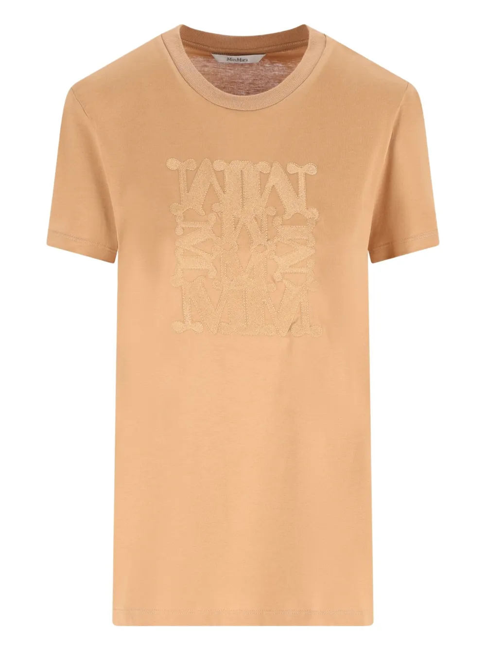 Max Mara ロゴ Tシャツ - ブラウン Max Mara ロゴ Tシャツ - ブラウン