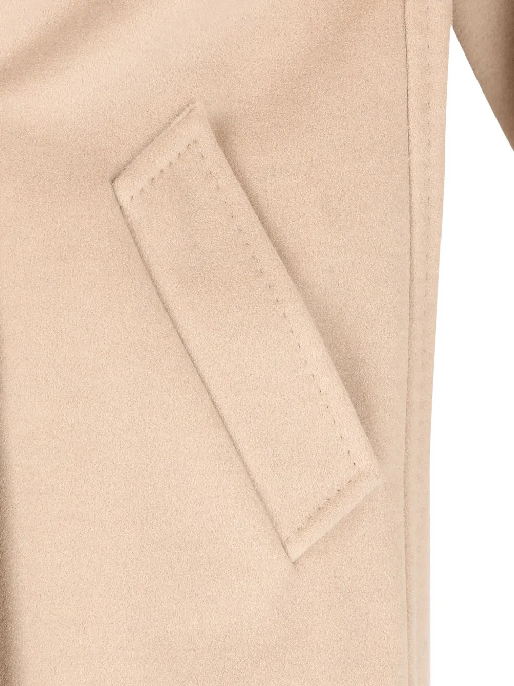 Max Mara Madame Double-breasted Belted Coat In Neutral